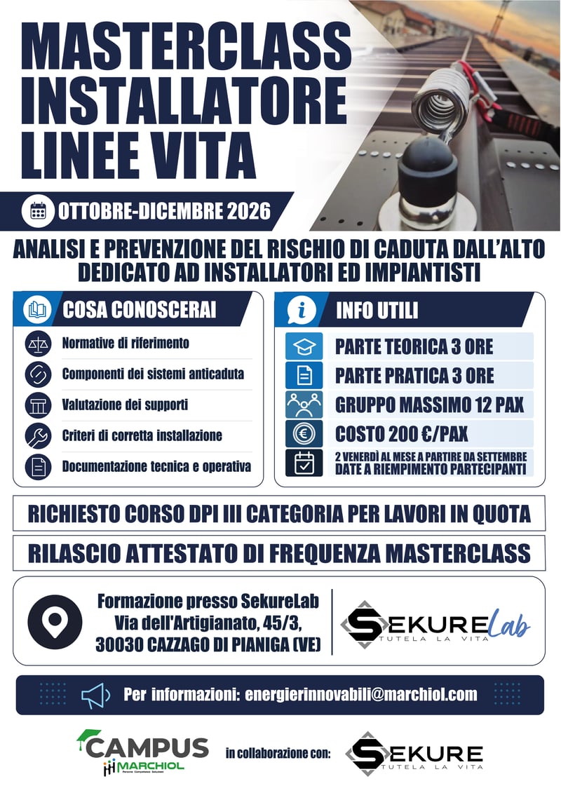MASTERCLASS INSTALLATORE LINEE VITA OK